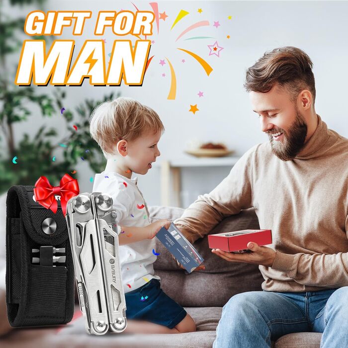 Мультитули, складні плоскогубці Multi Tool з покращеними ножицями та викруткою, нержавіюча сталь з нейлоновим чохлом, ідеально під