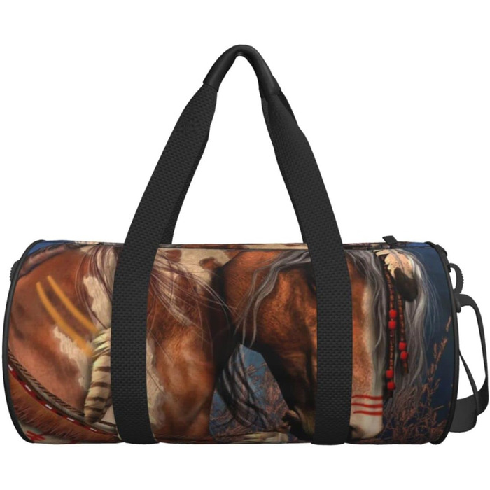 Дорожня сумка-мішок Конячка, універсальна спортивна сумка для чоловіків та жінок, коричнева