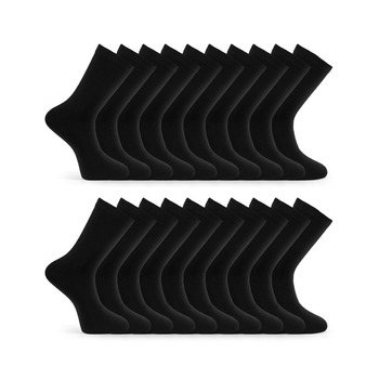 Пар чоловічих шкарпеток, бавовняні шкарпетки чорного або синього кольору, дихаючі чоловічі шкарпетки розмір 43-46 Чорний, 20