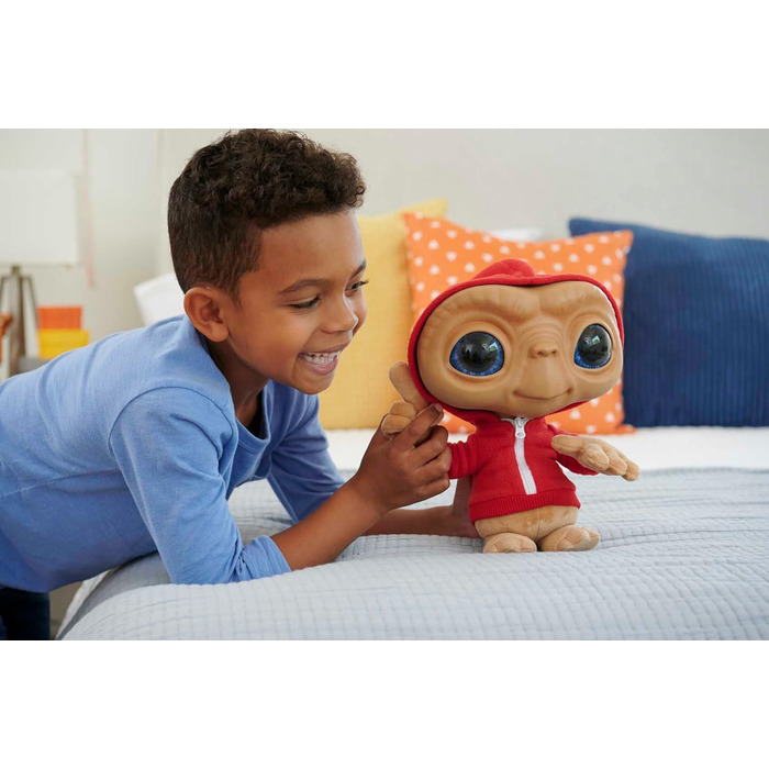 М'яка іграшка Mattel E.T. позаземний 40-річчя, плюшевий ET з підсвіткою та звуками, подарунок для колекціонерів, для дітей від 4 років, багатокольоровий