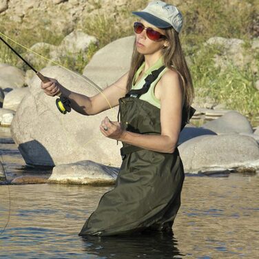Вейдерси, водонепроникні рибальські вейдерси з нейлону 70D, композитного ПВХ, рибальські штани з нековзними гумовими чобітьми, вейдерси для ставка, вейдерси для захисту від повені, для будівельних майданчиків, риболовлі, ферм, садів, без гачків, розмір L,