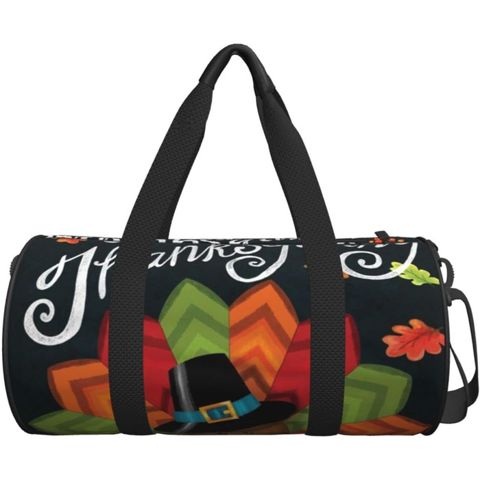 Дорожня сумка Щасливий День Подяки, спортивна сумка для чоловіків та жінок, сумка-мішок, спортивна сумка