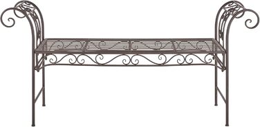 Лавка садова Cossila 70x147x46 см Металева лава 200 кг Нержавіюча сталь Rust-Brown
