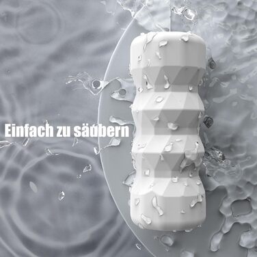 Мастурбатор DieLiYa для чоловіків, білий, з 3D-структурою та водонепроникним корпусом