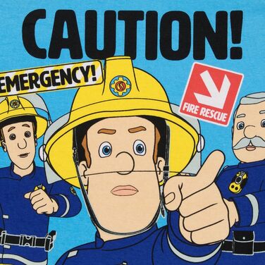 Піжама Fireman Sam для хлопчиків, вузький крой, розмір 110, багатокольоровий