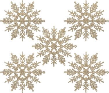 Сніжинки різдвяні прикраси для ялинки 24 шт Naler
