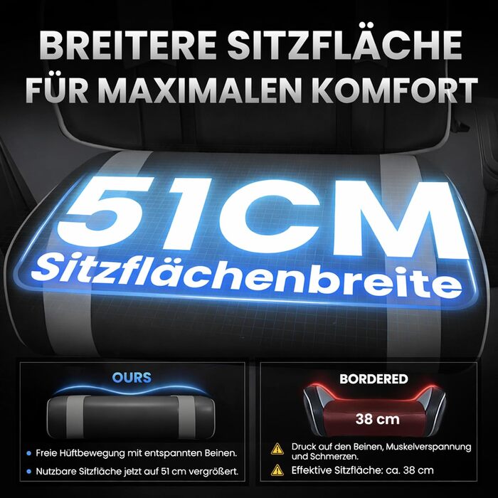 Ігрове крісло - Ергономічне ігрове крісло з підставкою для ніг, підголівником та поперековою опорою, регульоване по висоті, м&39яке, вантажопідйомність 150 кг, чорно-сіре