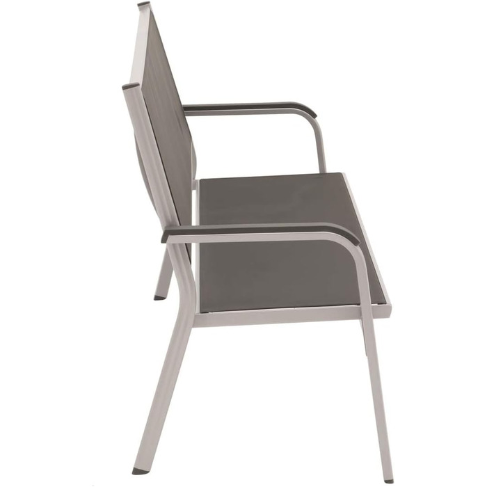 Лавка Kettler BasicPlus 3-місна, срібло/антрацит, алюміній/текстиль, 67 x 97 x 191, 0310612-0000