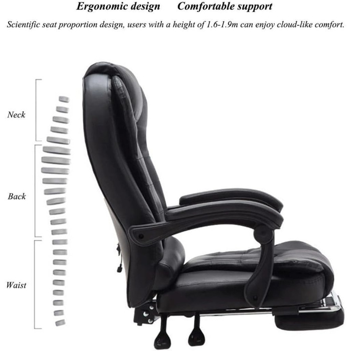 Ігрове крісло, Офісне крісло, Крісло керівника з відкидною спинкою, Підйомне ергономічне поворотне крісло, Крісло для домашнього комп&39ютера, Мінімалістичне крісло