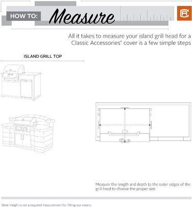 Водовідштовхувальний чохол для гриля CLASSIC ACCESSORIES Ravenna (32 дюйми), колір Taupe, 32L x 26D x 24H