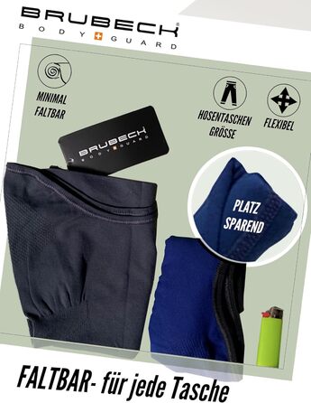 Балаклава BRUBECK X-Pro Half Balaclava Чоловіча Жіноча Клімат-регулюючий Маска для обличчя Балаклава Функціональний одяг Дихаюча KM10430 X-pro Чорна L-XL