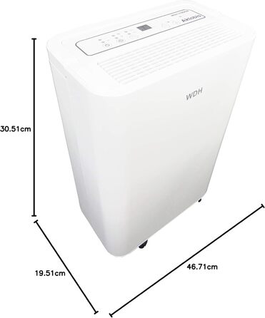 Осушувач повітря Aktobis, будівельна сушарка WDH-310EKW (до 12 л/добу цифровий WLAN)