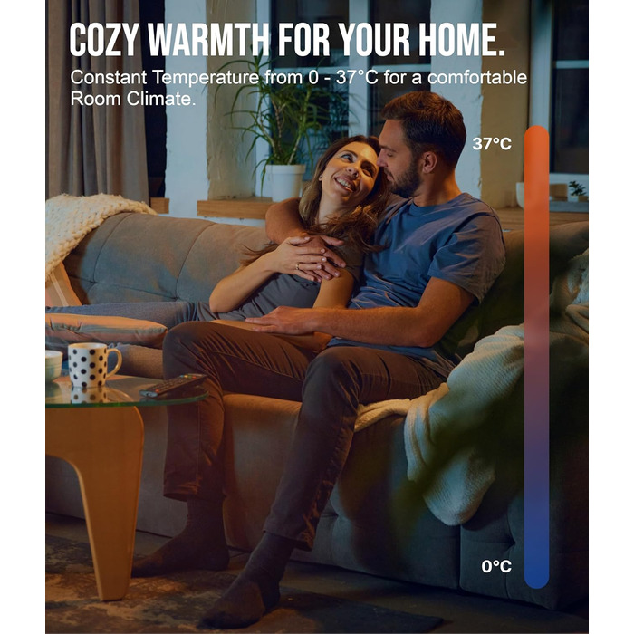 Інфрачервоний настінний обігрівач VIESTA F1200 потужністю 1200 Вт з термостатом TH10 плоска карбоново-кристалічна нагрівальна панель електричний інфрачервоний настінний обігрівач, ідеально підходить для віталень та ванних кімнат F1200 з TH10