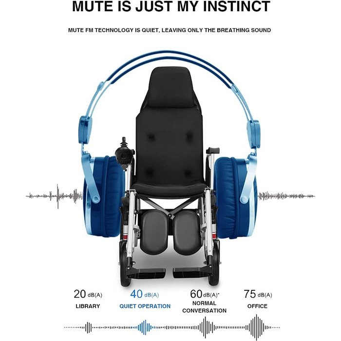Складна електрична інвалідна коляска, електричні інвалідні візки для дорослих, висока спинка, потужні подвійні двигуни, тихий шум двигуна, 200 кг, сильна вантажопідйомність, товста, дихаюча подушка 12 Ач свинцево-кислотний акумулятор