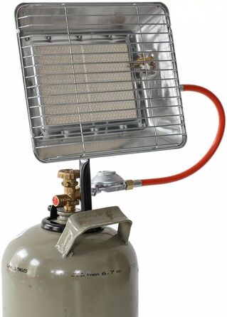 Промисловий інфрачервоний обігрівач ROTHENBERGER з п&39єзозапальником, пропановим шлангом 0,5 м та регулятором тиску 37 мбар Газовий інфрачервоний обігрівач Насадний обігрівач **Підходить лише для французьких газових балонів**