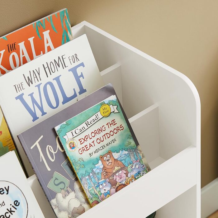 Дитяча книжкова полиця Дитяча книжкова полиця з 2 тканинними ящиками Полиця для іграшок Полиця для зберігання іграшок для дітей Ор