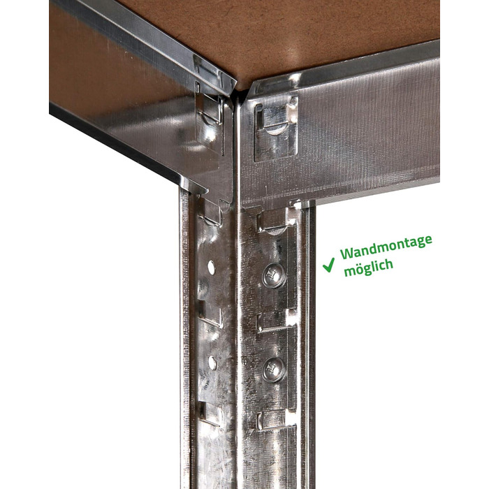 Металевий стелаж Ondis24 Thomas, полиця для зберігання 90x40x180 (В) см, полиця для підвалу, вантажопідйомність до 875 кг, сріблястий, з 5 полицями, вантажопідйомність кожна 175 кг, регульована висота, функціональний надміцний стелаж