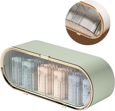 Настінний органайзер для білизни, міцний пластик, пилонепроникний, компактний, настінний, органайзер для шухляд, для спальні, дому, ванної кімнати (світло-зелений)