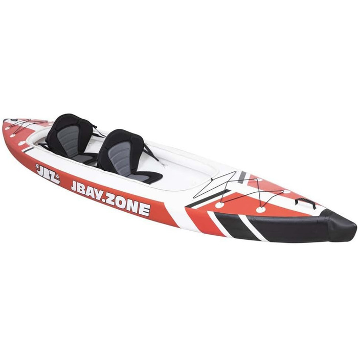 Надувний каяк-каное JBAY.Zone V-подібної форми, повністю виготовлений з матеріалу високого тиску, зшитого методом крапельного шва, двомісний