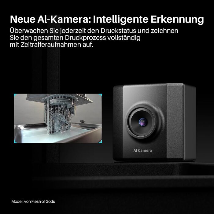 Принтер, 9K 7-дюймовий монохромний РК-дисплей, високошвидкісний друк 150 мм/год, розумна камера AI, передача WiFi, автоматичне вир