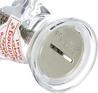 Акрилова шліфувальна машина для подрібнення та зберігання цілого мускатного горіха. Висота 10 см, 277130