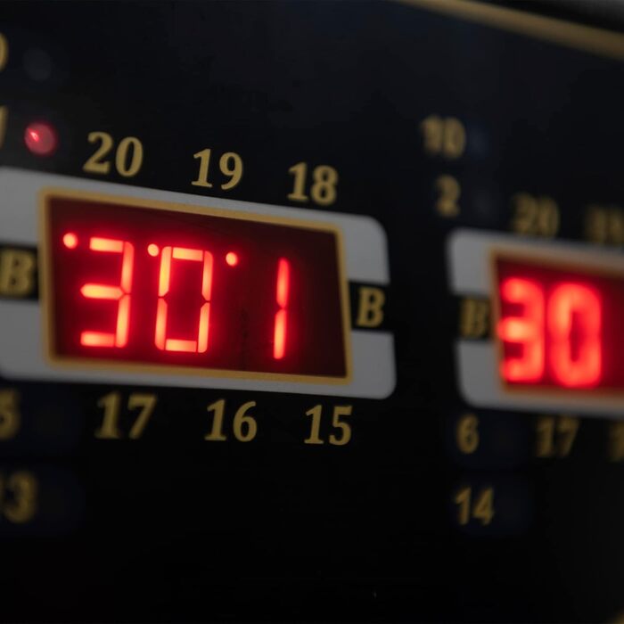 Електронна мішень для гри в дартс Karella CB-50 з 27 іграми та 159 варіаціями ігор, точні турнірні розміри, 2-лункова конструкція, професійний пристрій