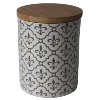 Банка Ornament Limited Edition, керамічна з квітковим декором, 500 мл