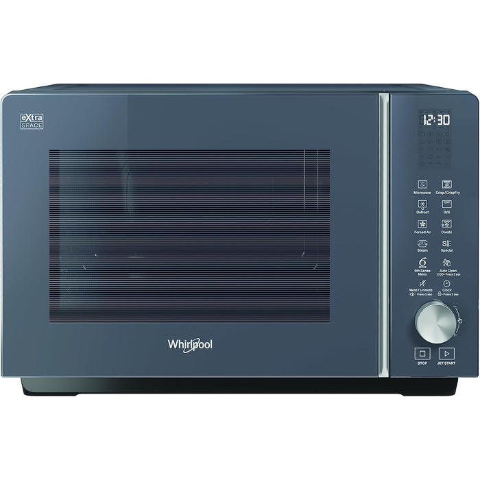 Окремо стояча мікрохвильова піч Розміри 46,8 см х 49 см х 32,5 см. Мікрохвильова піч 25 літрів з потужністю 800 Вт мікрохвильова піч і гриль 1300 Вт, сірий відтінок, мікрохвильова піч без плит., 259 SG