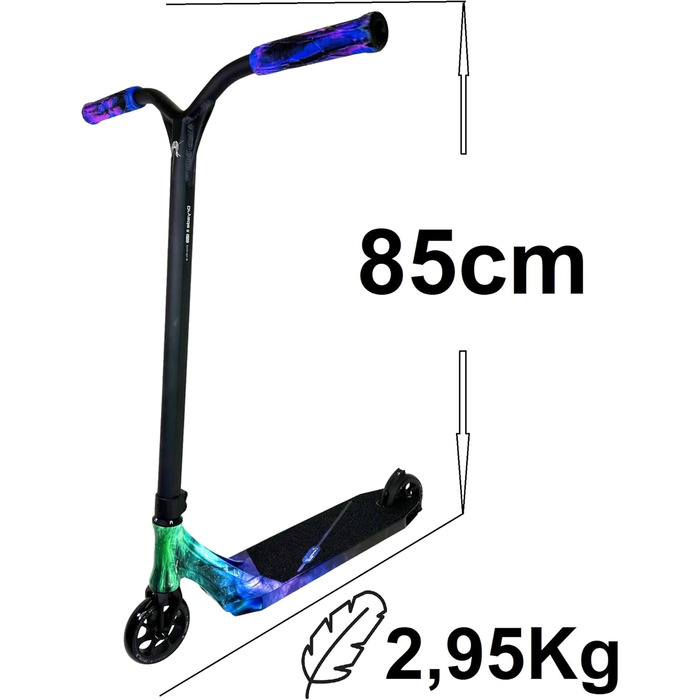Самокат для трюків I Легкий I Парковий I Гібридний I Вуличний I Педальний I Трюковий I Дитячий I Самокат I Легкий I Фрістайл Blue