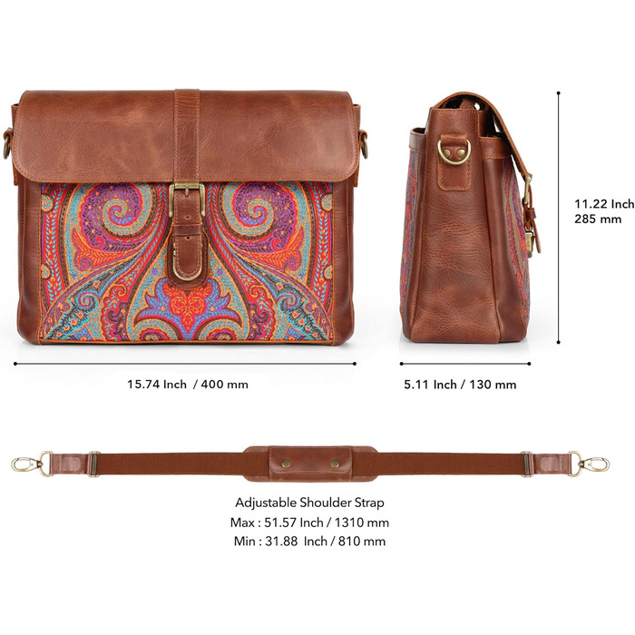 Сумка для ноутбука Londo Zion messenger bag - вищого ґатунку шкіра для стильних технічних професіоналів 13 дюймів коричнева