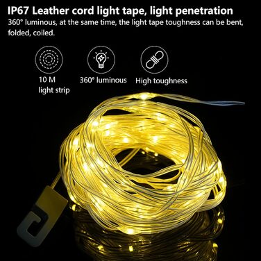 Багатофункціональний портативний кемпінговий ліхтар зі світловою панеллю 10 м, гірлянди для кемпінгу, гірлянди 2-в-1 з USB-акумулятором для зовнішнього використання, міні-підвісний ліхтар для намету для кемпінгу на свіжому повітрі