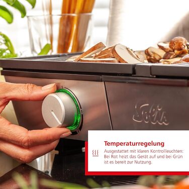 Електричний гриль - Гриль включаючи захист від бризок і 2 лопатки - Настільний гриль електричний - Нержавіюча сталь одинарна, 7951 -