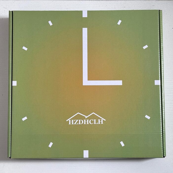 Безшумний настінний годинник Повзуча секунда з арабськими цифрами без цокання для прикраси вітальні, кухні, офісу, спальні (зелени