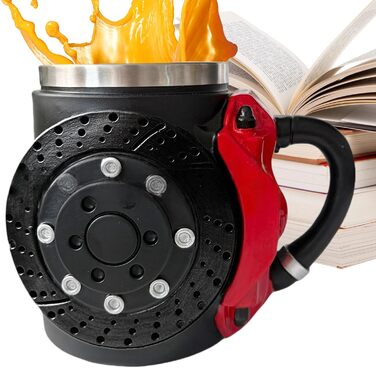 Оригінальні кавові кружки Гальмівний диск Кружка з нековзною основою на кожен день народження, Різдво