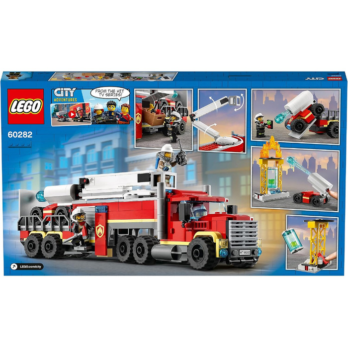 Конструктор LEGO 60282 City Mobile Fire Operations Center, іграшка пожежна машина