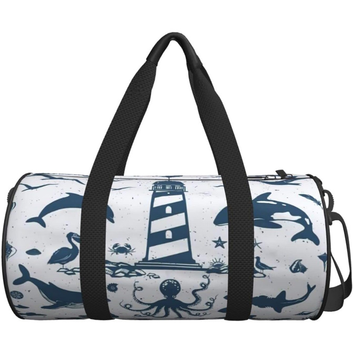 Дорожня сумка-валіза Морський світ, легка спортивна сумка для йоги та подорожей