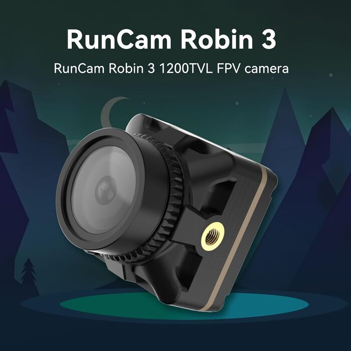 Камера RunCam FPV Robin 3- Micro Drone Camera 1200TVL FOV150 Широкий кут 5.3g для RC FPV Drone Car Aplane Racing