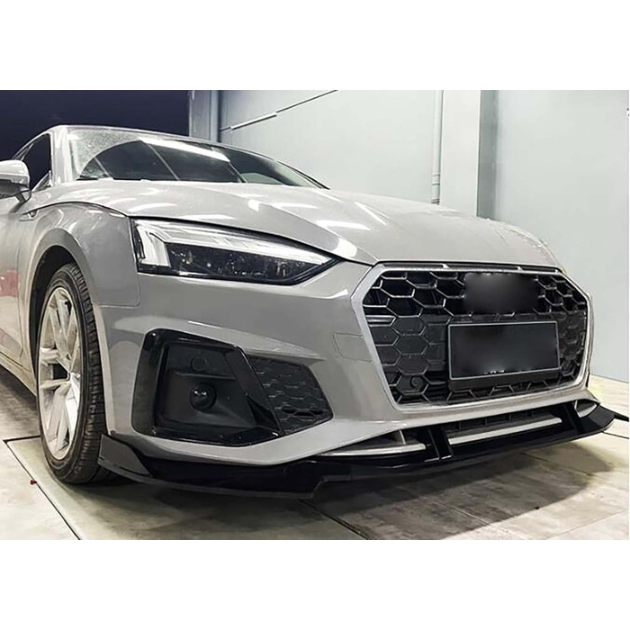 Автомобільний передній спойлер для Audi A5 S5 RS5 Sportback 2021 2022 2023 2024, Спойлер переднього бампера Губа Захист від зіткнення Автомобільні модифіковані аксесуари, A/Carbon Fiber Look Normal A/Carbon Fiber Look