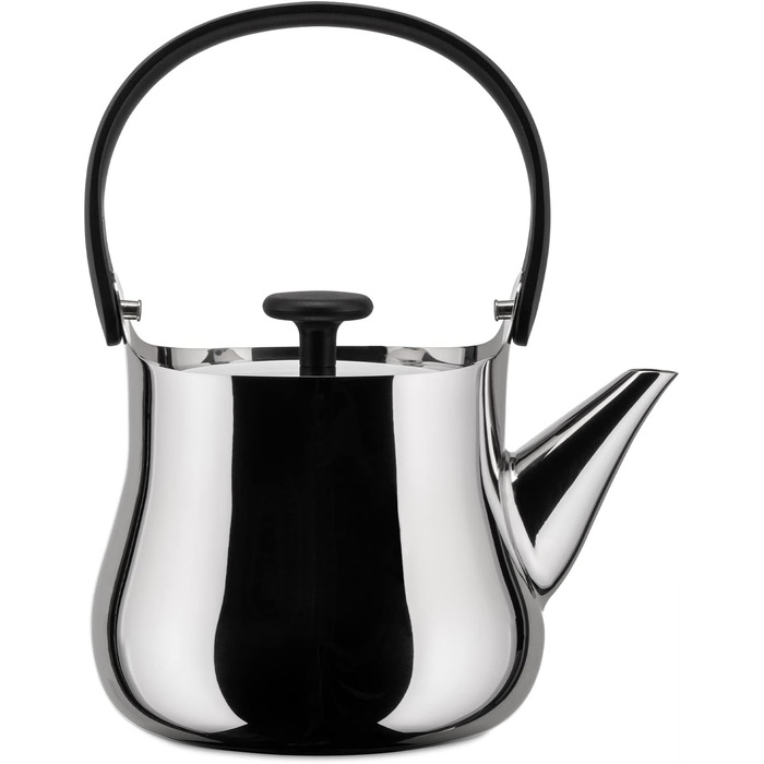 Чайник Alessi NF01 'Cha з полірованої нержавіючої сталі, 90 мл, 3,7 x 16,5 x 4,3 см