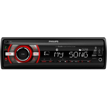 Автомобільне радіо Philips CE235BT Bluetooth EDR - Автомагнітола, гучний зв'язок, MP3-плеєр і USB/SDHC, еквалайзер, цифровий тюнінг автомобіля, Plug & Play (FM/AM) іспанська версія