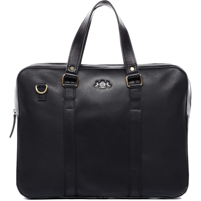 Сумка для ноутбука SID & VAIN з тонкої натуральної шкіри - 15.4-дюймовий ноутбук ділова сумка Maguire - сумка через плече портфель