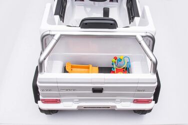 Дитячий автомобіль FINOOS Mercedes G63 6X6 AMG 12V, Дитячий електромобіль 4X45W, З гумовими шинами, Шкіряне сидіння З пультом дист