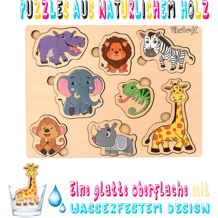 Плагінна гра Pikatoyz від 1 року, 2-3 роки. Ідеальний дерев&39яний пазл для дитячих подарунків. Дерев&39яна іграшка, що складаєтьс