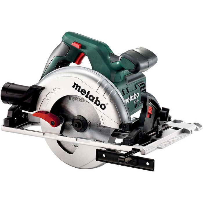 Циркулярна пила Metabo KS 55 FS (600955000) Картонна коробка, Номінальна вхідна потужність 1200 Вт, Вихідна потужність 670 Вт, Мак