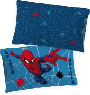 Комплект дитячої постільної білизни Jay Franco Marvel Spiderman Spidery Faces 100 бавовна односпальний розмір 135x200 см - підодія