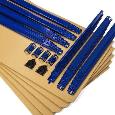 Засоби безпеки SCHMIDT Міцний стелаж 180x120x60 см Безригельний стелаж 275 кг на полицю Вантажопідйомність стелажів для зберігання 1375 кг 180 x 120 x 60 см В x Ш x Г