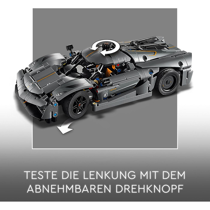 Конструктор LEGO Technic Koenigsegg Jesko Absolut Super Sports Car 42173, 801 деталь, суперкар