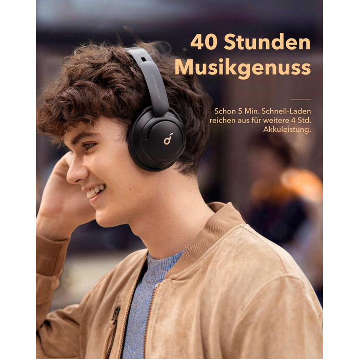 Навушники soundcore by Anker Q30, гібридна активна шумоізоляція, індивідуальні режими, звук у форматі hi-res, еквалайзер у додатку