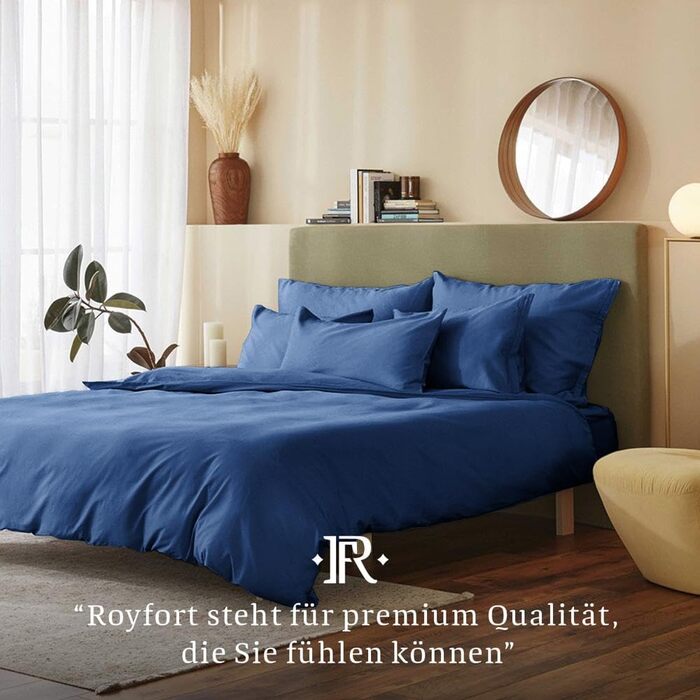 Комплект розкішної бавовняної постільної білизни ROYFORT - 3 шт. и Підковдра Prestige наволочка 100 органічна бавовна Унікально м'