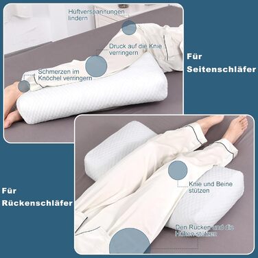 Подушка для коліна TANYOO для сну на боці, регульована подушка для ніг з піни з ефектом пам&39яті для сну на боці, ідеально підходить для полегшення болю в колінах і стегнах і покращення сну